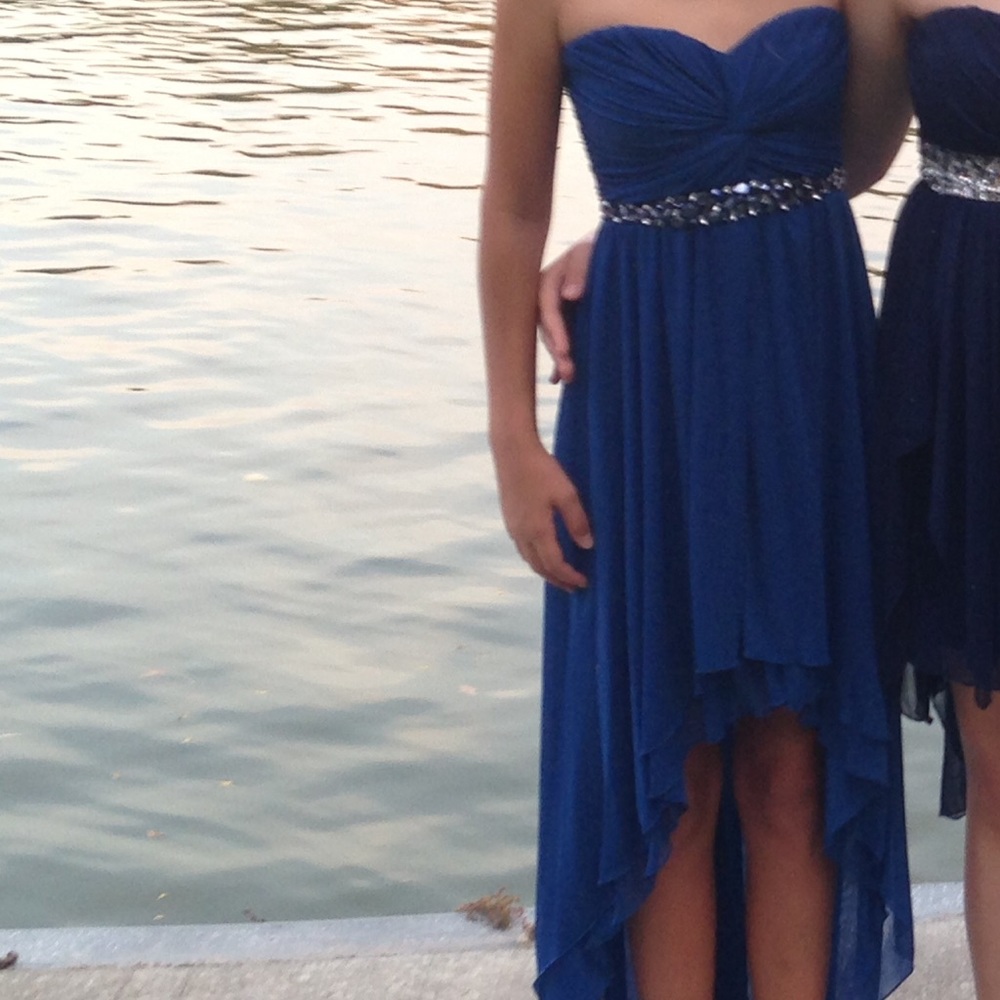 Blue homecoming dress